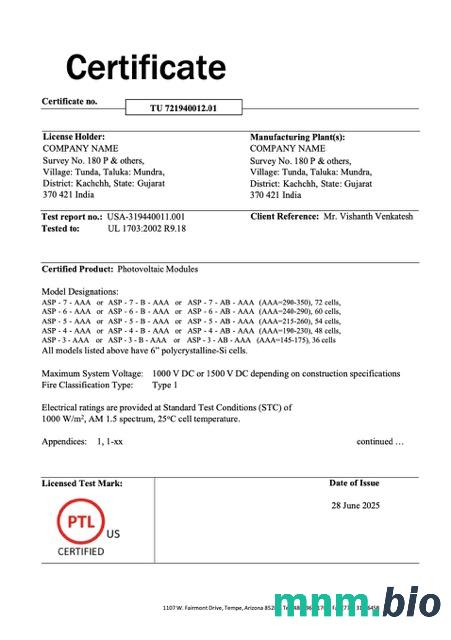 Indie certyfikat firmy Word i PDF szablon